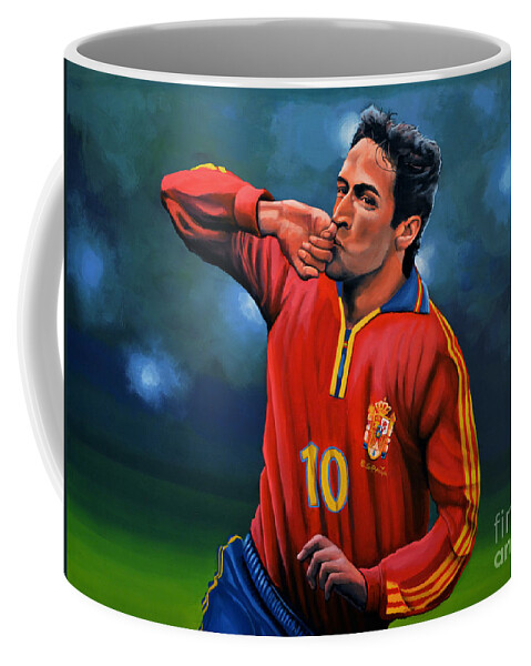 Raul Coffee Mug featuring the painting Raul Gonzalez Blanco by Paul Meijering