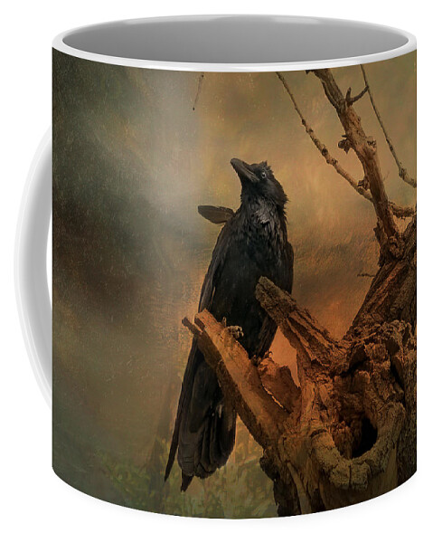 Corvid Coffee Mug featuring the photograph Raven Lover by Vicki Stansbury