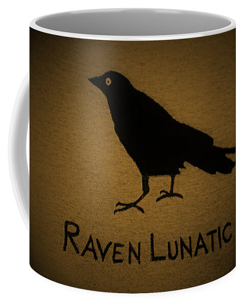 Bird Coffee Mug featuring the photograph Raven Lunatic Rust by Rob Hans