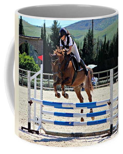 Horses Coffee Mug featuring the photograph Reach for the Stars by Clare Bevan