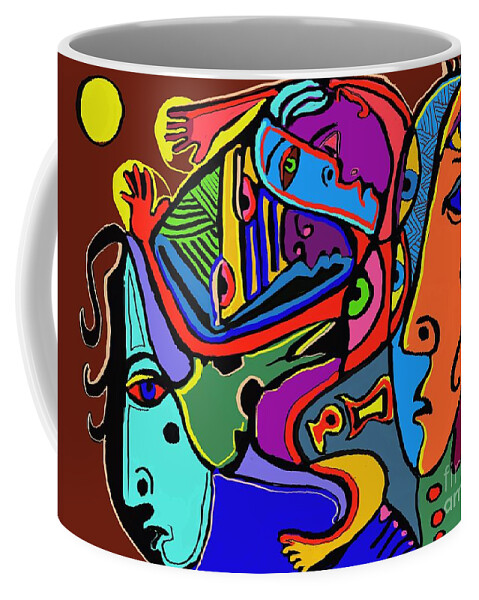  Coffee Mug featuring the digital art Reaching for the sun by Hans Magden