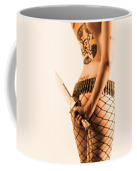 Stockings Photographs Coffee Mug featuring the photograph Ready for Battle by Robert WK Clark