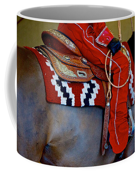 Rider Coffee Mug featuring the photograph Ready for Competition by Barbara Zahno