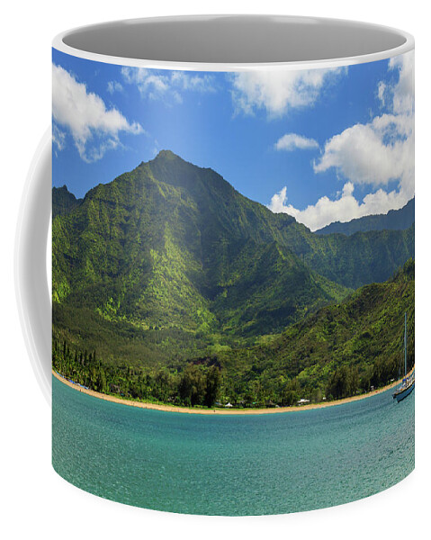 Sailboat Coffee Mug featuring the photograph Ready To Sail In Hanalei Bay by James Eddy