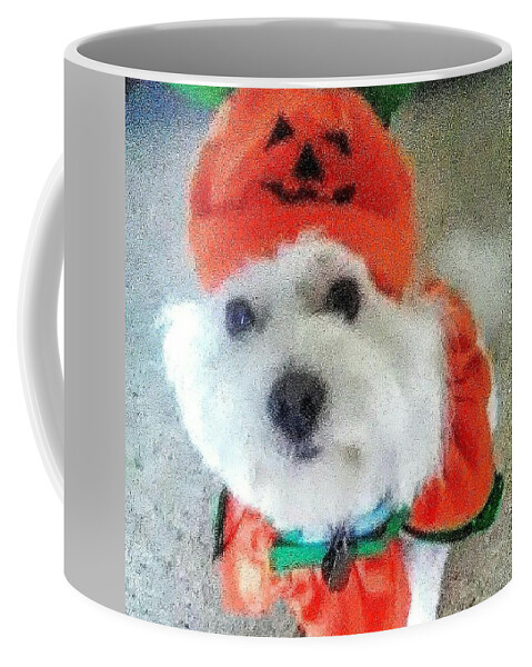 Coton De Tulear Coffee Mug featuring the photograph Really Halloween by Suzanne Berthier