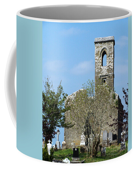 Fuerty Coffee Mug featuring the photograph Rear View Fuerty Church and Cemetery Roscommon Ireland by Teresa Mucha