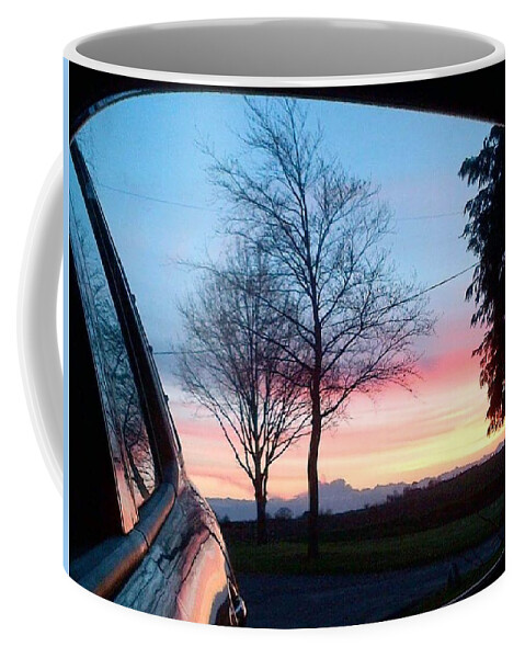 Sunset Coffee Mug featuring the photograph Rear view by Susan Baker