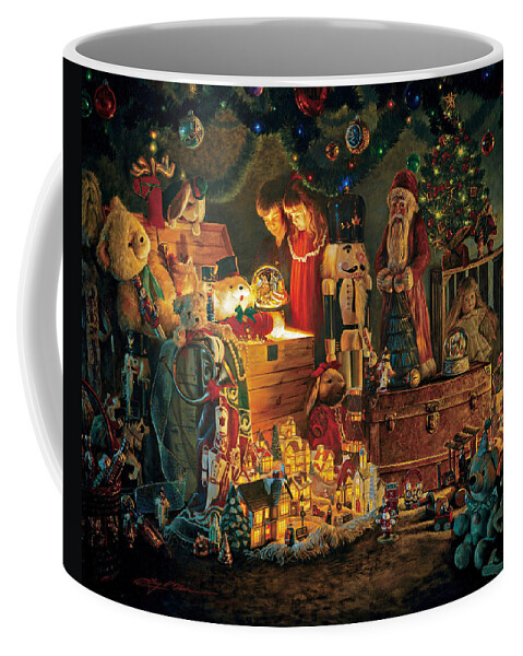 Santa Claus Coffee Mug featuring the painting Reason for the Season by Greg Olsen