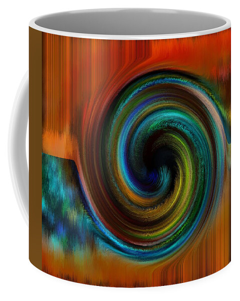 Abstract Coffee Mug featuring the digital art Reasoning by Gwyn Newcombe