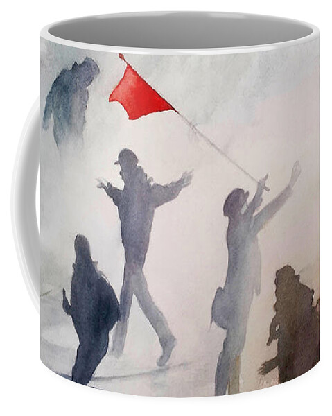 Rebellion Coffee Mug featuring the painting Rebellion by Francoise Chauray