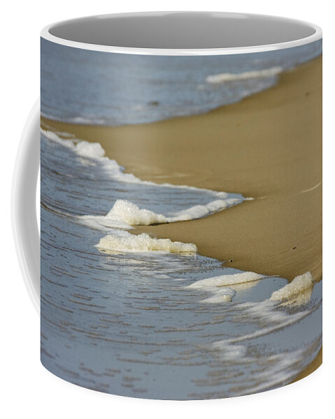 Wave Coffee Mug featuring the photograph Receding Wave by Bob Decker