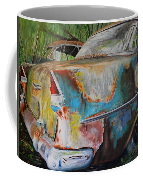 Bel Air Coffee Mug featuring the painting Reclamation by Daniel W Green