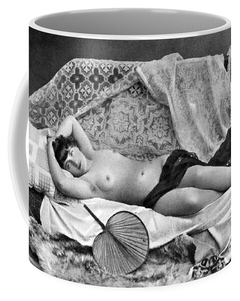  Coffee Mug featuring the painting RECLINING NUDE, c1890 by Granger