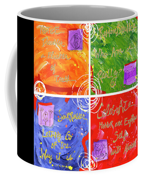 Gallery Coffee Mug featuring the painting Reconnection by Dar Freeland
