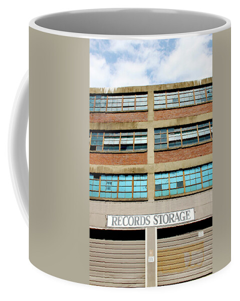 Records Storage Coffee Mug featuring the photograph Records Storage- Nashville photography by Linda Woods by Linda Woods