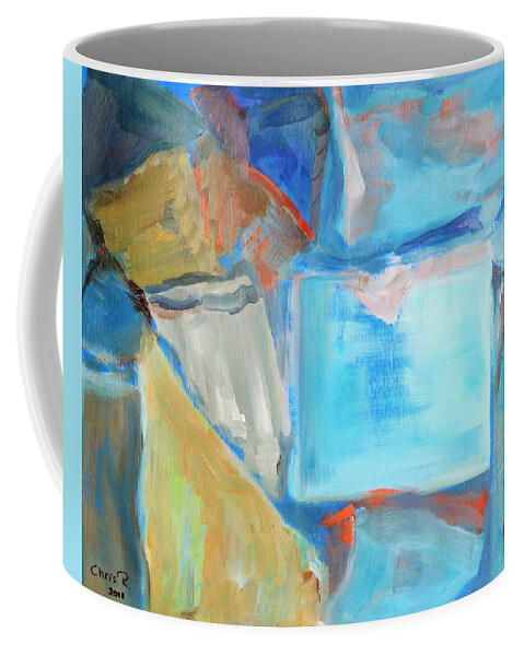 Broken Coffee Mug featuring the painting Recycled Bits and Pieces by Christel Roelandt