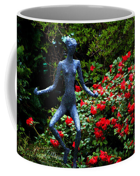 Red Azalea Lady Coffee Mug featuring the photograph Red Azalea Lady by Susanne Van Hulst