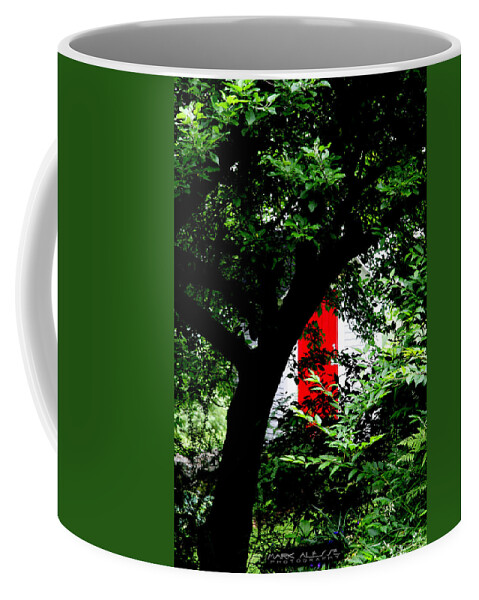  Coffee Mug featuring the photograph Red Door by Mark Alesse