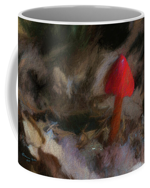 Poison Coffee Mug featuring the photograph Red Forest Mushroom by Marvin Spates