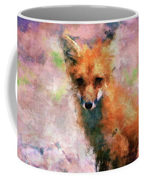 Fox Coffee Mug featuring the digital art Red Fox by Claire Bull