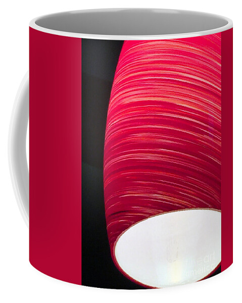 Red Coffee Mug featuring the photograph Red Light Cafe by Rick Locke - Out of the Corner of My Eye