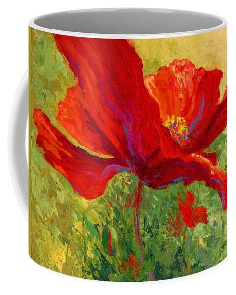 Poppies Coffee Mug featuring the painting Red Poppy I by Marion Rose