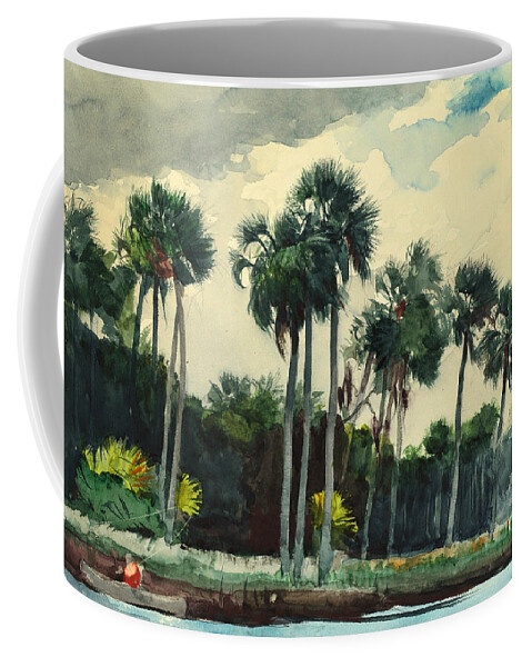 19th Century American Painters Coffee Mug featuring the painting Red Shirt Homosassa Florida by Winslow Homer