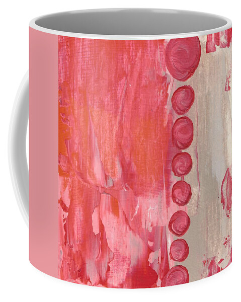 Red Coffee Mug featuring the painting Red sky by Monica Martin