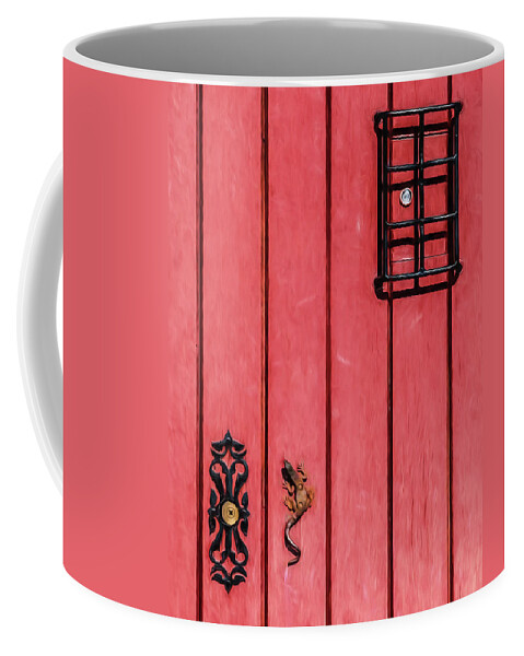 David Letts Coffee Mug featuring the photograph Red Speakeasy Door by David Letts