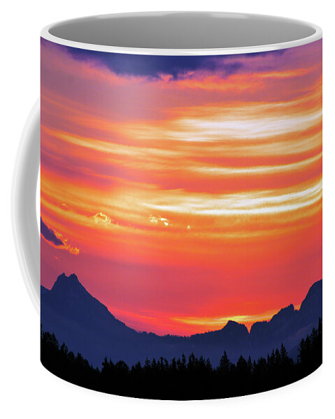 Sunrise Coffee Mug featuring the photograph Red Sunrise by Brian O'Kelly