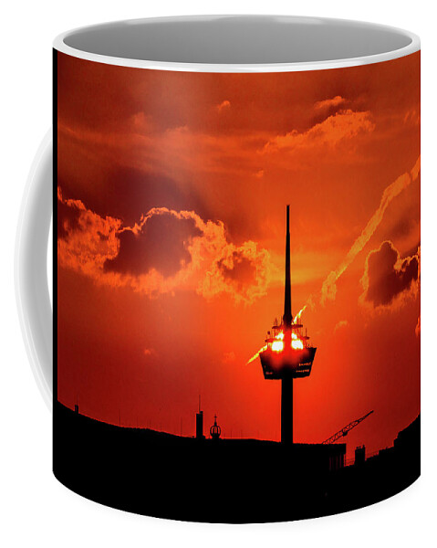 Cologne Coffee Mug featuring the photograph Red Sunset's color by Cesar Vieira