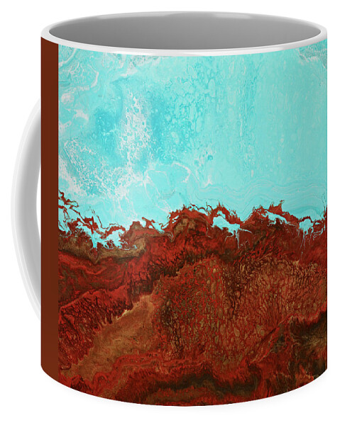 Ocean Coffee Mug featuring the painting Red Tide by Tamara Nelson