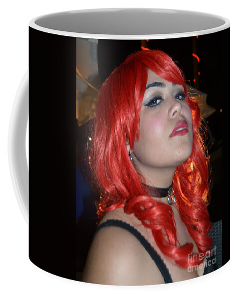 Female Coffee Mug featuring the photograph Redhead Model AG Five by Heather Kirk