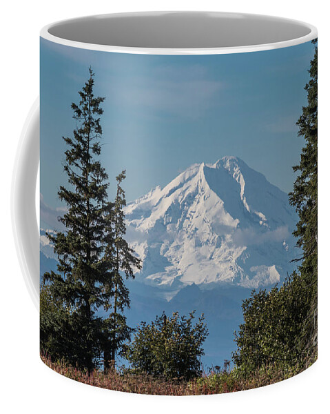 Redoubt Volcano Coffee Mug featuring the photograph Redoubt Volcano by Eva Lechner