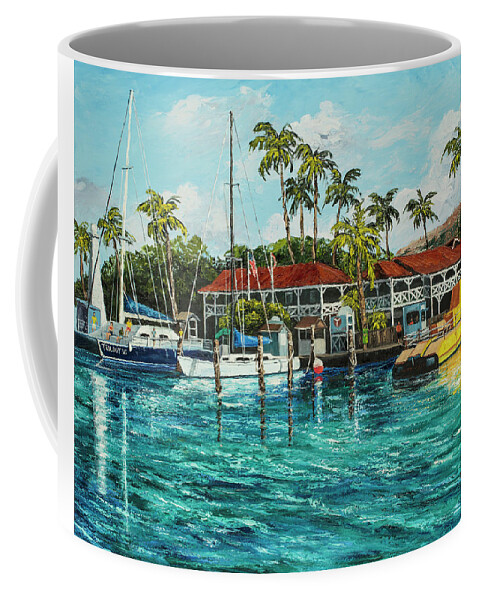 Lahaina Coffee Mug featuring the painting Reef Dancer by Darice Machel McGuire