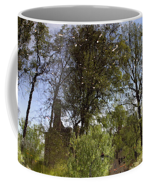 Pond Coffee Mug featuring the photograph Reflecting Pool Landscape by Deborah Crew-Johnson