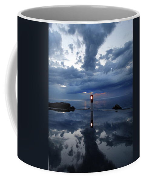 Thunderstorm Coffee Mug featuring the photograph Reflection After A Rain by David T Wilkinson