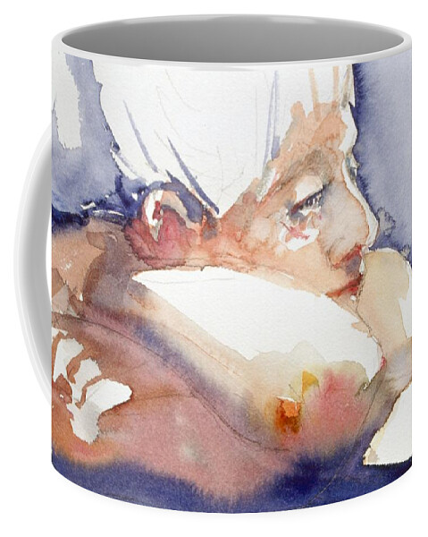 Close-up Coffee Mug featuring the painting Reflection by Barbara Pease