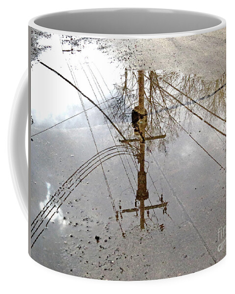 Reflections Coffee Mug featuring the photograph Puddle Reflections by Sandra Church