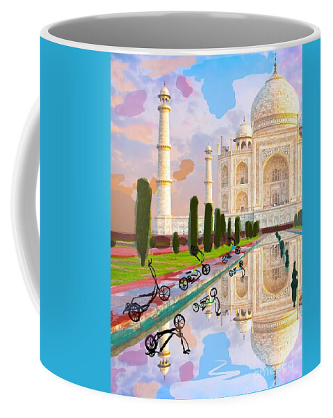 Coffee Mug featuring the painting Reflections by Francois Lamothe