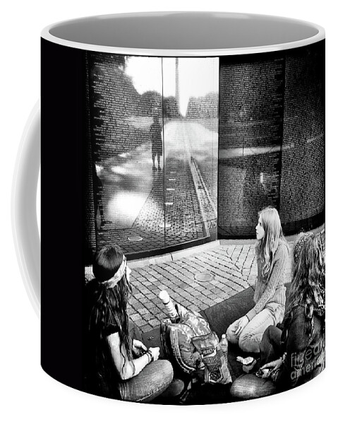 Vietnam War Memorial Coffee Mug featuring the photograph Reflections Of War by Kevyn Bashore