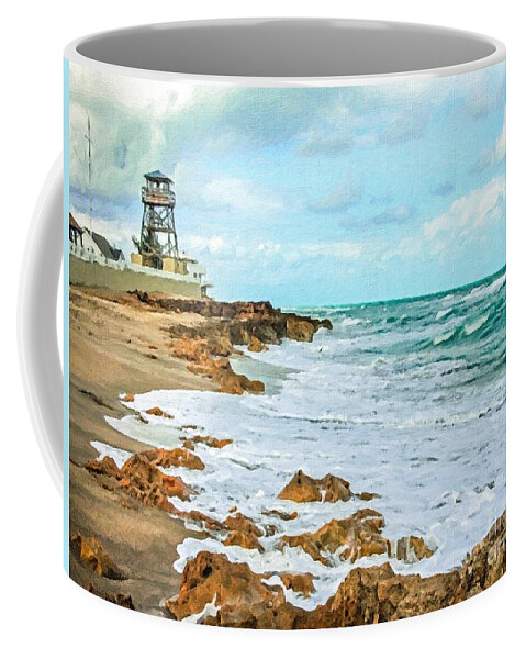 House Of Refuge Coffee Mug featuring the painting Refuge by Tammy Lee Bradley