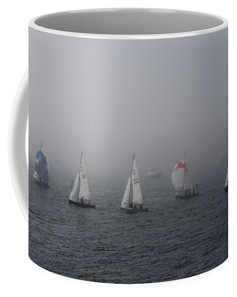 Boat Coffee Mug featuring the photograph Regatta by Steven Natanson