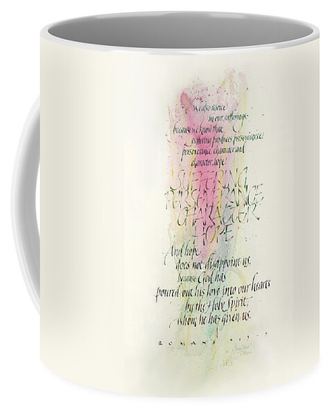 Encouragement Or Sympathy Coffee Mug featuring the painting Rejoice and Hope by Judy Dodds
