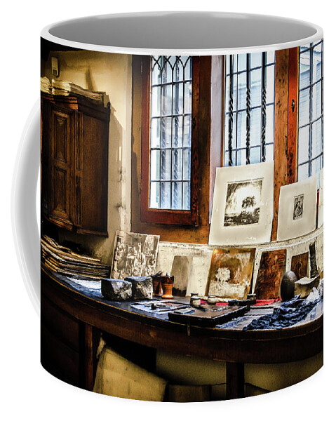 Amsterdam Coffee Mug featuring the photograph Rembrandt's former graphic workshop. by RicardMN Photography