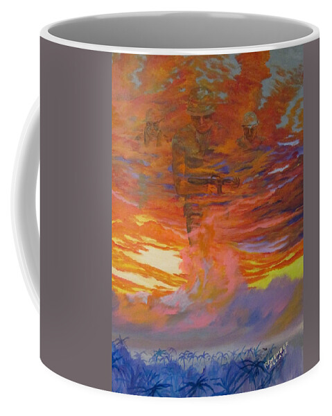 Vietnam Coffee Mug featuring the painting Remember Always by Dave Farrow
