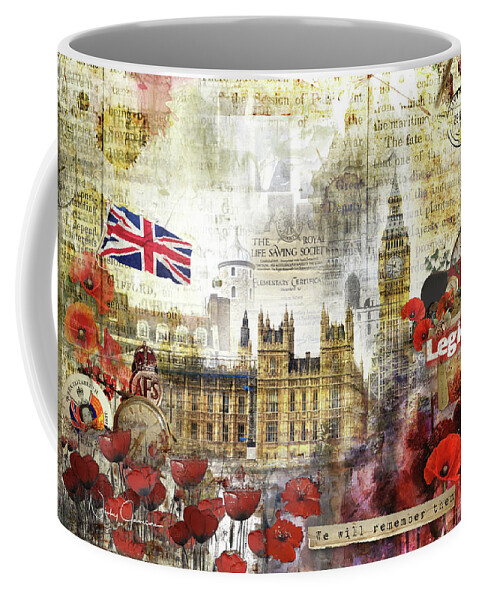 Popplies Coffee Mug featuring the digital art Remember by Nicky Jameson