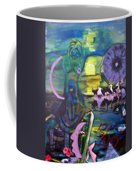 Water Coffee Mug featuring the painting Remembering 9-11 by Peggy Blood