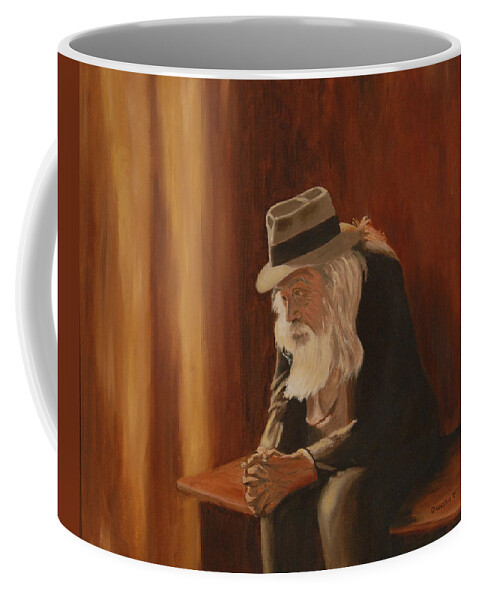 Man Coffee Mug featuring the painting Remembrance by Quwatha Valentine