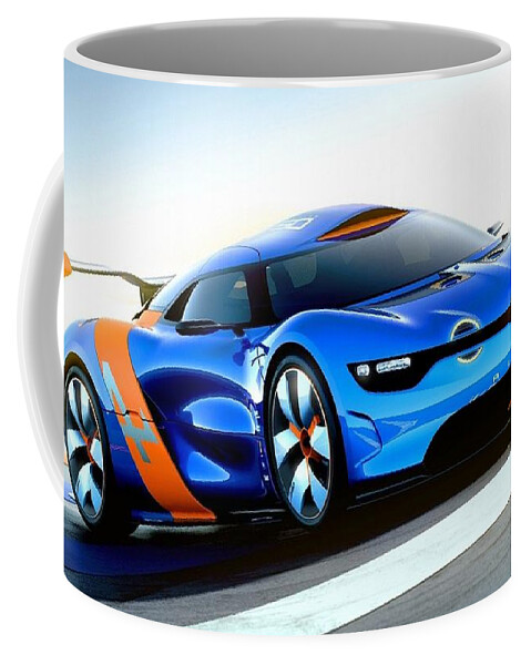 Renault Alpine Coffee Mug featuring the photograph Renault Alpine by Jackie Russo
